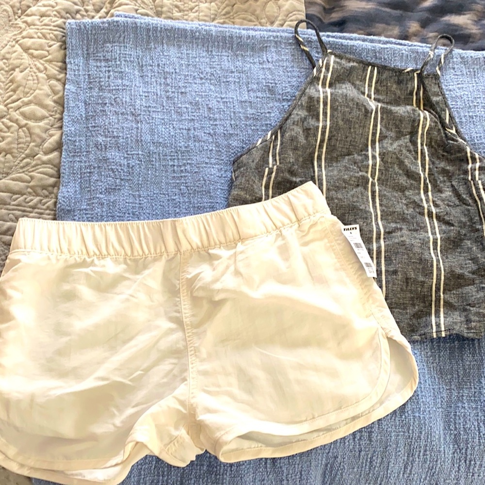 Cute NWT FULL TILT shorts and NWT BP Top w backtie